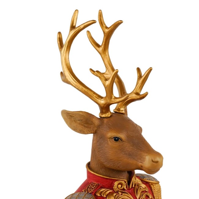 Busto Renna Natalizia in Resina H.36,5 cm