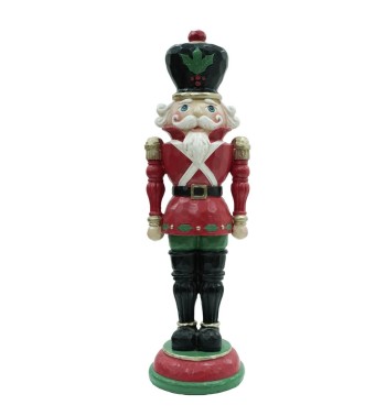 Schiaccianoci di Natale in Resina su Piedistallo 2 Misure