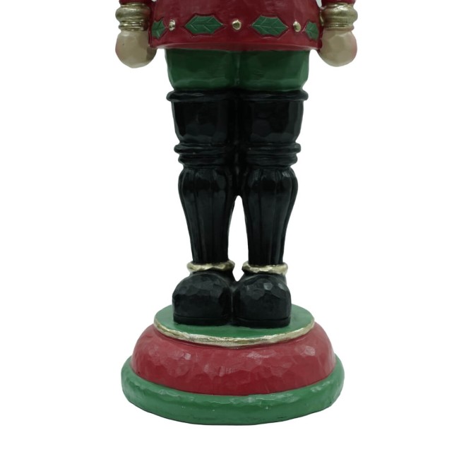 Schiaccianoci di Natale in Resina su Piedistallo 2 Misure