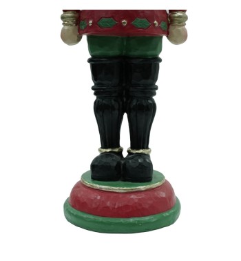 Schiaccianoci di Natale in Resina su Piedistallo 2 Misure