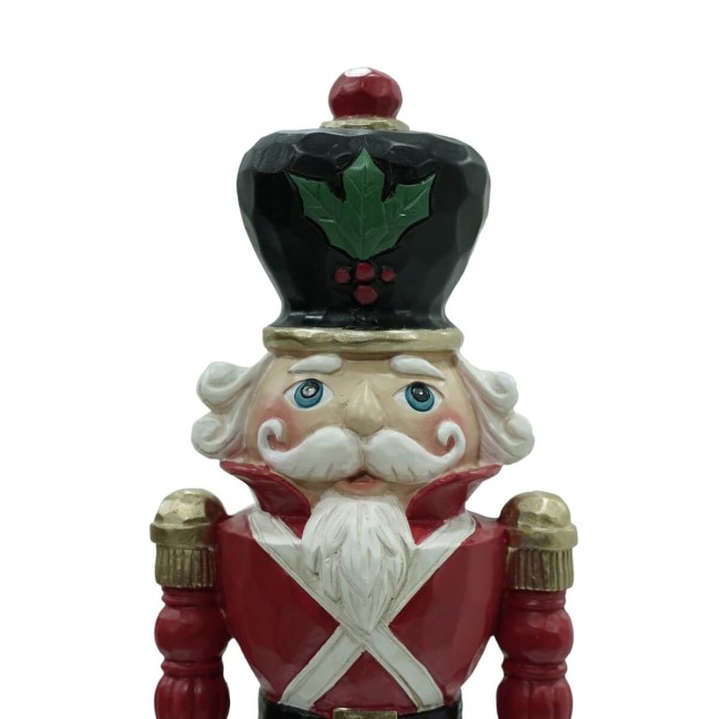 Schiaccianoci di Natale in Resina su Piedistallo 2 Misure