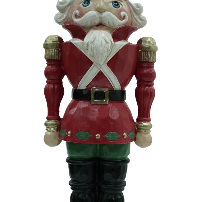 Schiaccianoci di Natale in Resina su Piedistallo 2 Misure