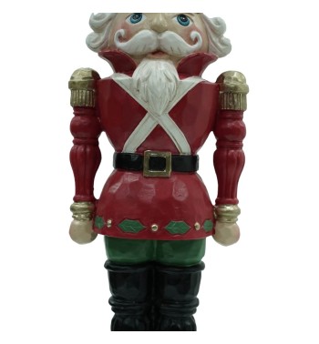 Schiaccianoci di Natale in Resina su Piedistallo 2 Misure