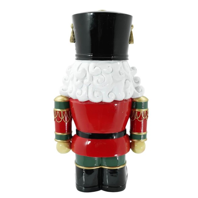 Schiaccianoci Natalizio con Luci Led Colorate H.48 cm | Soldatino di Natale