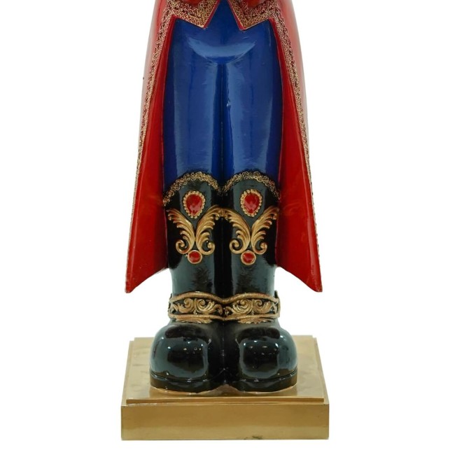 Schiaccianoci di Natale in Resina con Vassoio H.88 cm