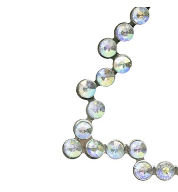 Albero Natalizio con Perline Cangianti da Appendere H.9 cm