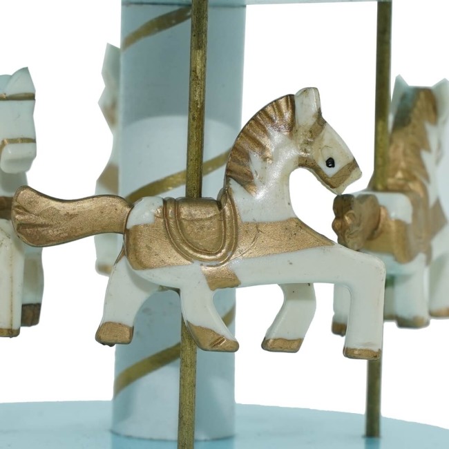 Carillon Giostra con Cavalli H.18 cm
