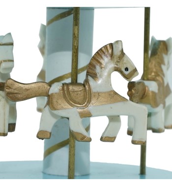 Carillon Giostra con Cavalli H.18 cm