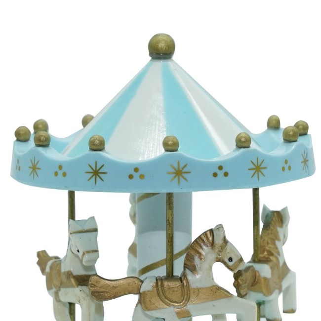 Carillon Giostra con Cavalli H.18 cm