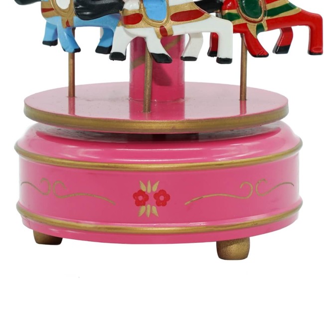 Carillon Giostra con Cavalli H.18 cm