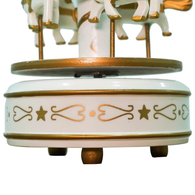 Carillon Giostra con Cavalli H.18 cm