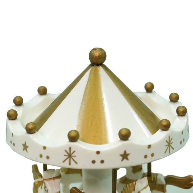 Carillon Giostra con Cavalli H.18 cm