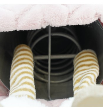 Gnomo di Natale in Piedi Rosa H.54 cm