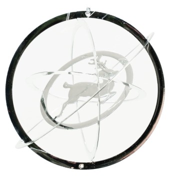 Decoro Natalizio 3D Renna Argento