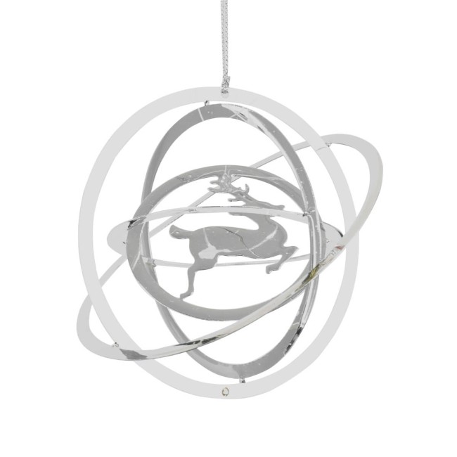 Decoro Natalizio 3D Renna Argento