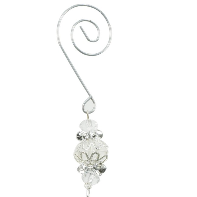 Decoro Natalizio Stella con Pendente Argento 12x7 cm