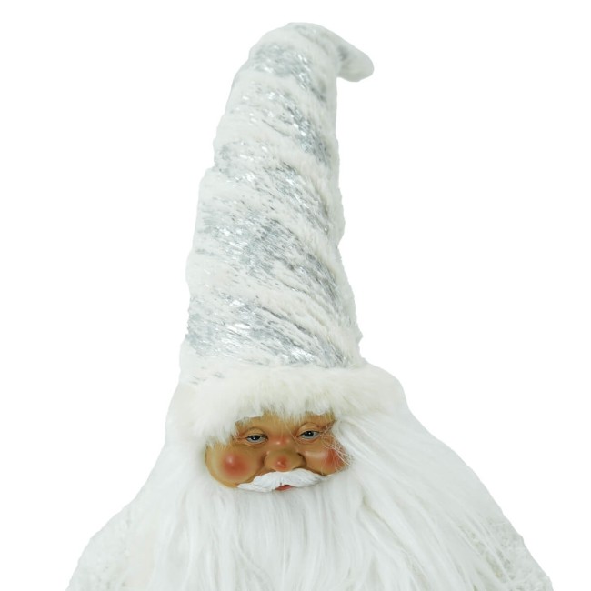 Babbo Natale con Abito Bianco H.52 cm