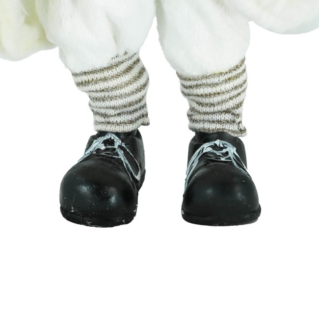 Babbo Natale con Abito Bianco H.52 cm