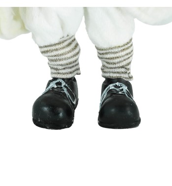 Babbo Natale con Abito Bianco H.52 cm