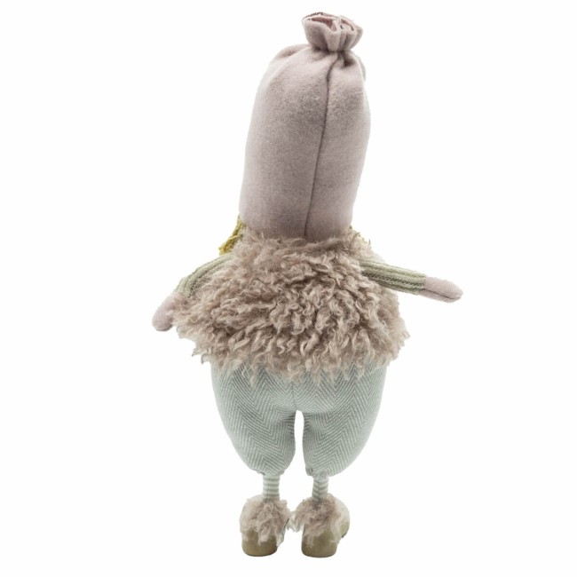 Bimbo in Piedi Grigio e Rosa H.43 cm