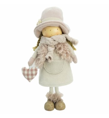 Bimba in Piedi Beige e Rosa H.41 cm