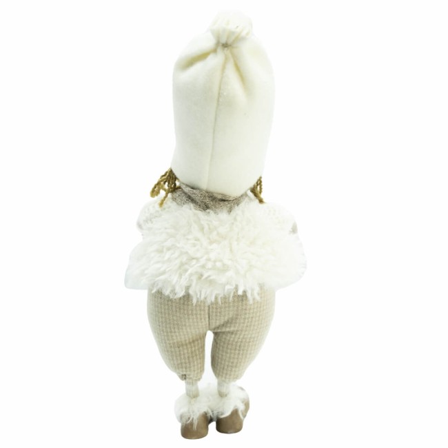 Bimbo in Piedi Beige e Bianco H.43 cm