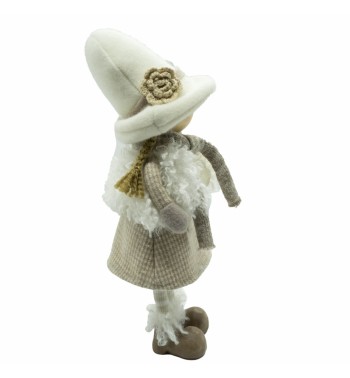 Bimba in Piedi Beige e Bianca H.39 cm