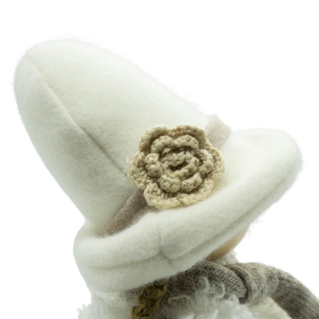 Bimba in Piedi Beige e Bianca H.39 cm