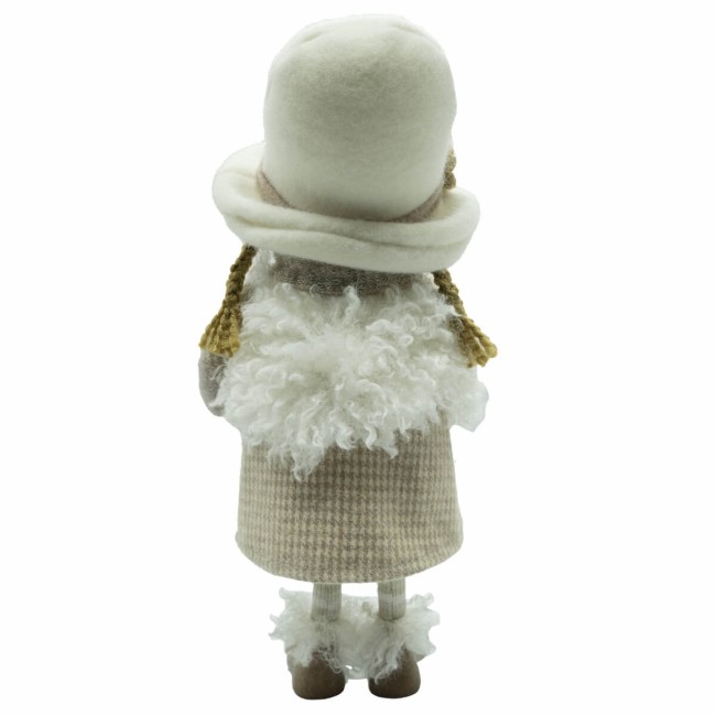 Bimba in Piedi Beige e Bianca H.39 cm