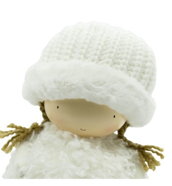 Bimba Bianca in Piedi con Stella in Mano H.33 cm