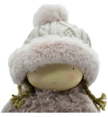 Bimba Rosa in Piedi con Stella in Mano H.34 cm