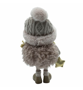 Bimba Rosa in Piedi con Stella in Mano H.34 cm