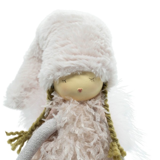 Bimba in Piedi con Cuore in Mano H.58 cm