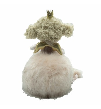 Principessa Rosa Seduta con Stella Oro H.52 cm