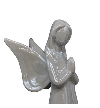 Angelo in Ceramica Grigio H.28 cm