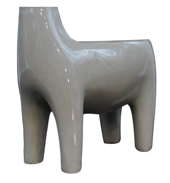 Renna con Contenitore Grigia H.20 cm