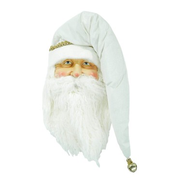 Testa di Babbo Natale da Appendere H.74 cm