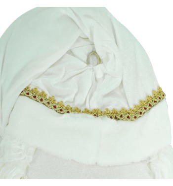 Testa di Babbo Natale da Appendere H.74 cm