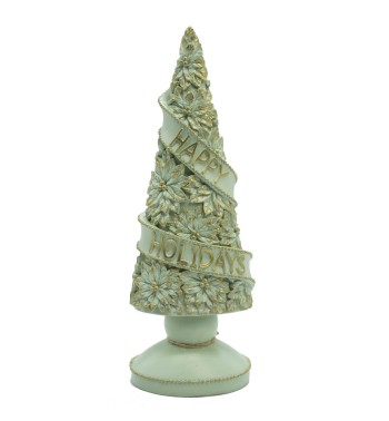 Albero Natalizio in Resina Verde Acqua H.30 cm