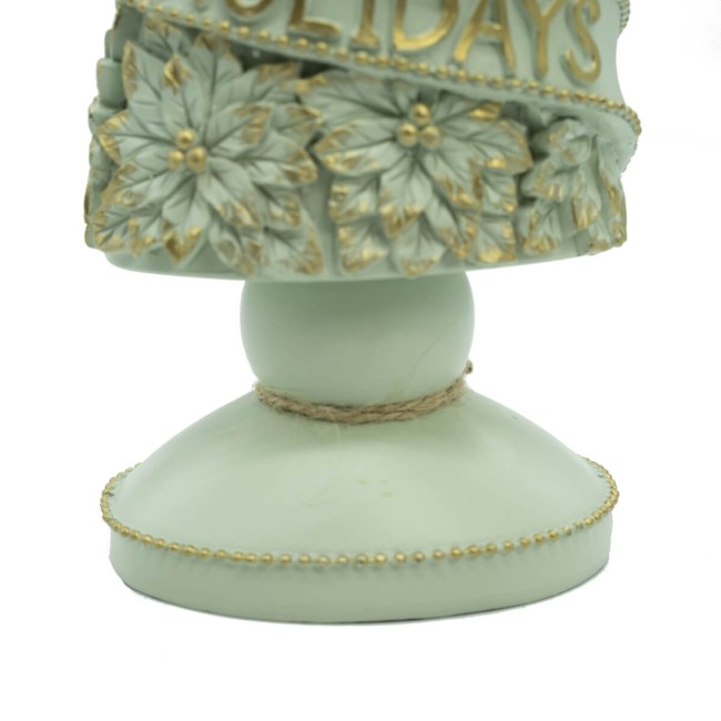 Albero Natalizio in Resina Verde Acqua H.30 cm