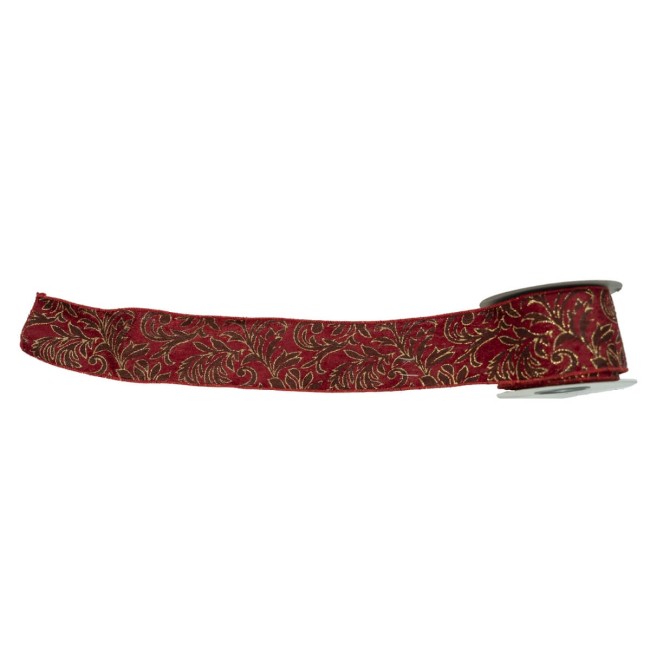 Nastro Natalizio con Decori Oro Disponibile 6 cm x 4 mt - 3 Colori