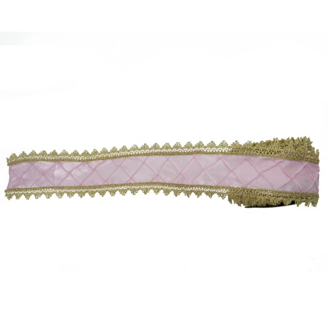 Nastro Natalizio con Orlo Oro Disponibile 10 cm x 5 mt - 2 Colori