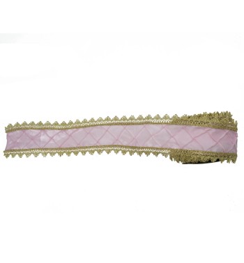 Nastro Natalizio con Orlo Oro Disponibile 10 cm x 5 mt - 2 Colori