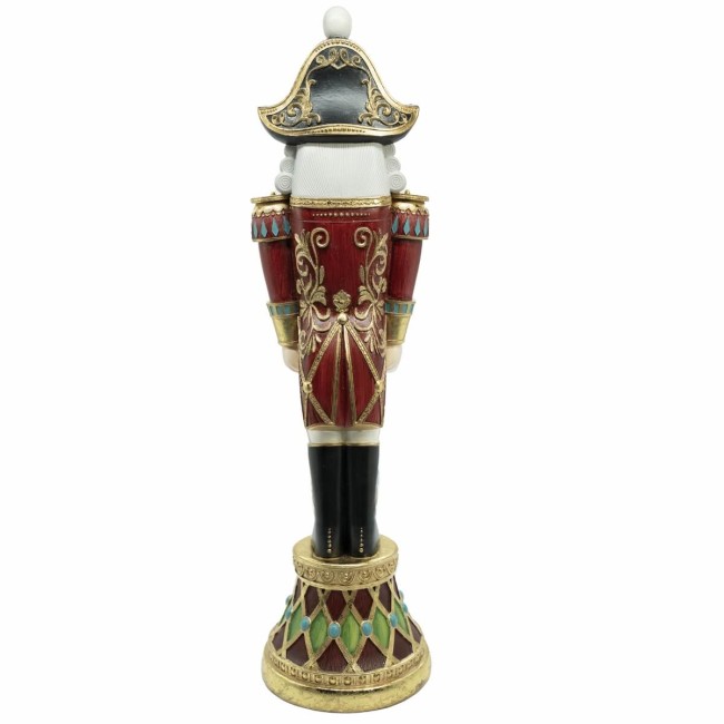 Schiaccianoci Natalizi in Resina  Bianco Rosso e Nero 2 Misure