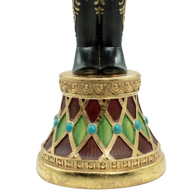 Schiaccianoci Natalizi in Resina  Bianco Rosso e Nero 2 Misure