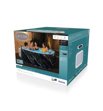 Spa Idromassaggio Gonfiabile Lay-Z-Spa Hollywood AirJet Quadrata - Bestway 6001F