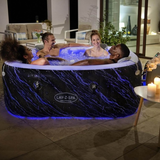 Spa Idromassaggio Gonfiabile Lay-Z-Spa Hollywood AirJet Quadrata - Bestway 6001F