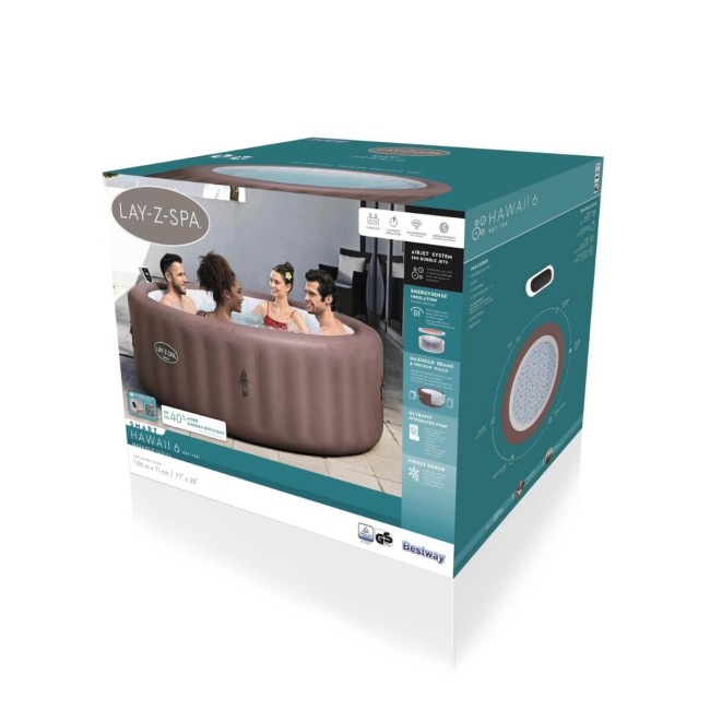 Spa Idromassaggio Gonfiabile Lay-Z-Spa Hawaii AirJet Terracotta - Bestway 6001G