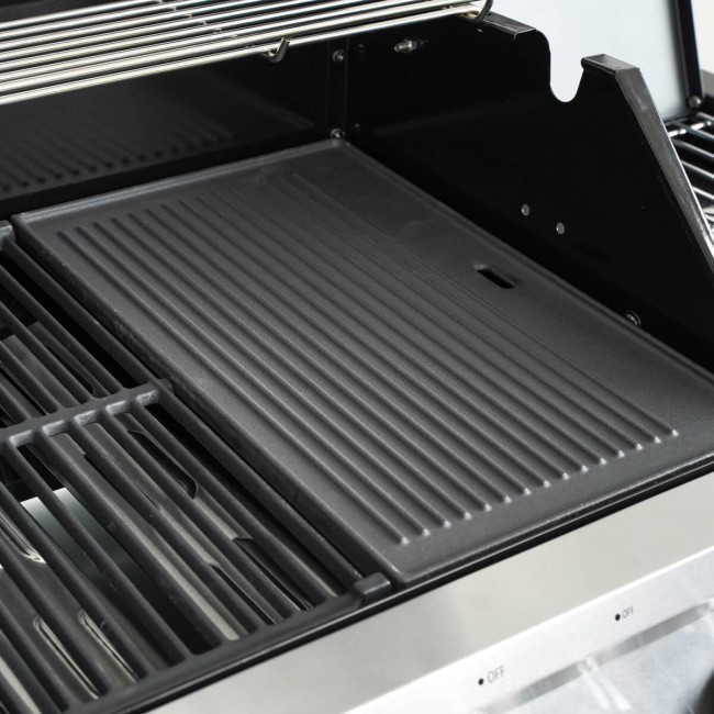 Piastra di Cottura in Ghisa Reversibile per Bbq Praga, Lisbona, Lussemburgo