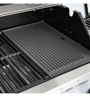 Piastra di Cottura in Ghisa Reversibile per Bbq Praga, Lisbona, Lussemburgo